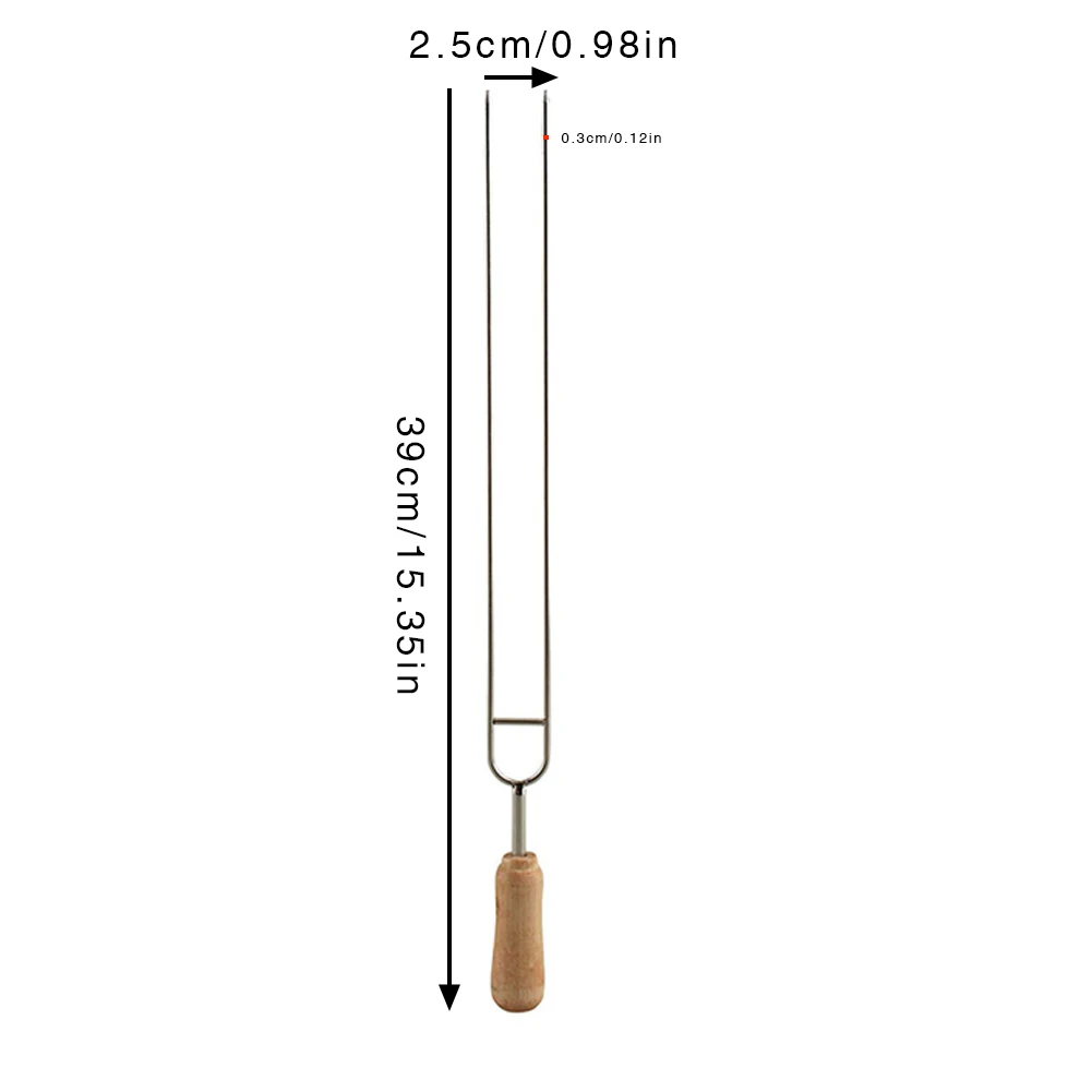 

6PCS Stainless Steel U - Shaped Barbecue Brazing Barbecue Fork Barbecue Needle Barbecue Grilling Skewers Kabob Metal BBQ Tools