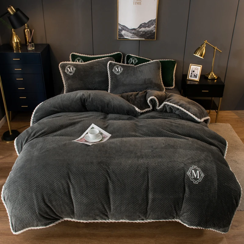 

Темно-серое однотонное одеяло, домашний текстиль, фланелевое одеяло для детей, зимнее теплое одеяло