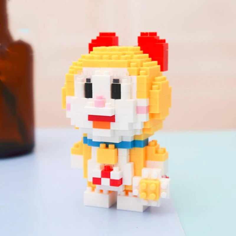 Boyu 7005 Аниме Doraemon Dorami Cat Robot Animal Pet 3D модель DIY Мини Алмазные блоки кирпичи игрушки