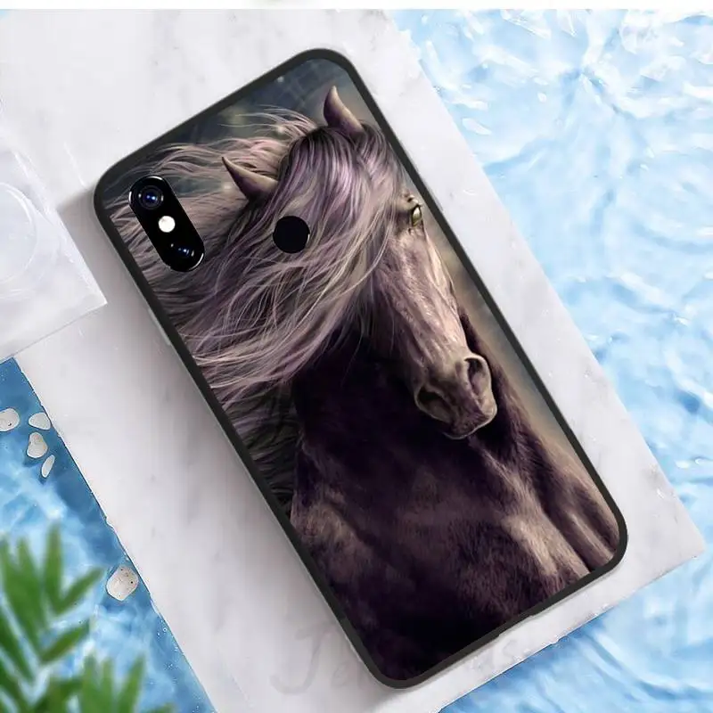 

Watercolor Horses Running Phone Case For Xiaomi Redmi note 7 8 9 pro 8T 9A 9S Mi Note 10 Lite pro