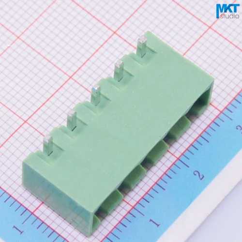 

900Pcs 5P 5.08mm Pitch Cover Sides Right Angle Pin Male Wire Terminal Block Connector