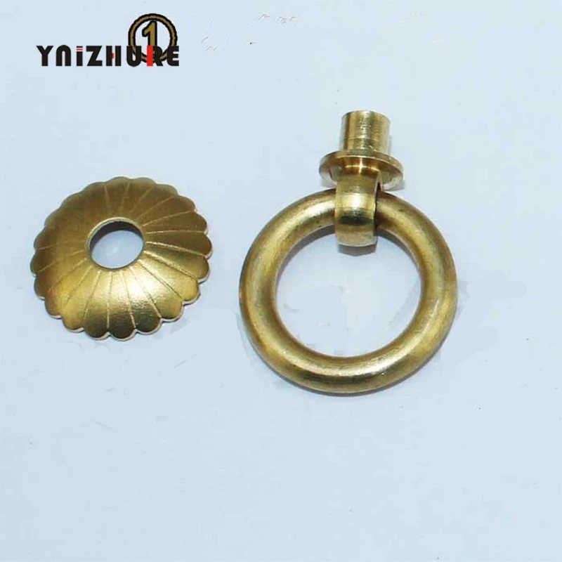 Античный замок чистой меди Медь с круглой ручкой из нержавеющей стали