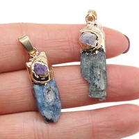 natural stone crystals pendants irregular shaped exquisite charm for jewelry making diy earring necklace bracelet accessories
