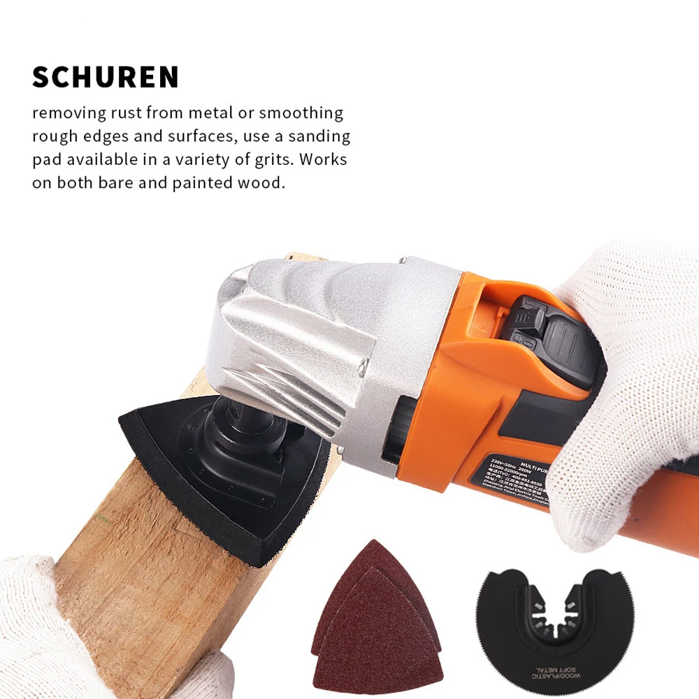 

230V Oscillating Multi Saw Various Speed Multifunctional Electric Trimmer Woodworking Finishing Machine Swing Shovel Tool