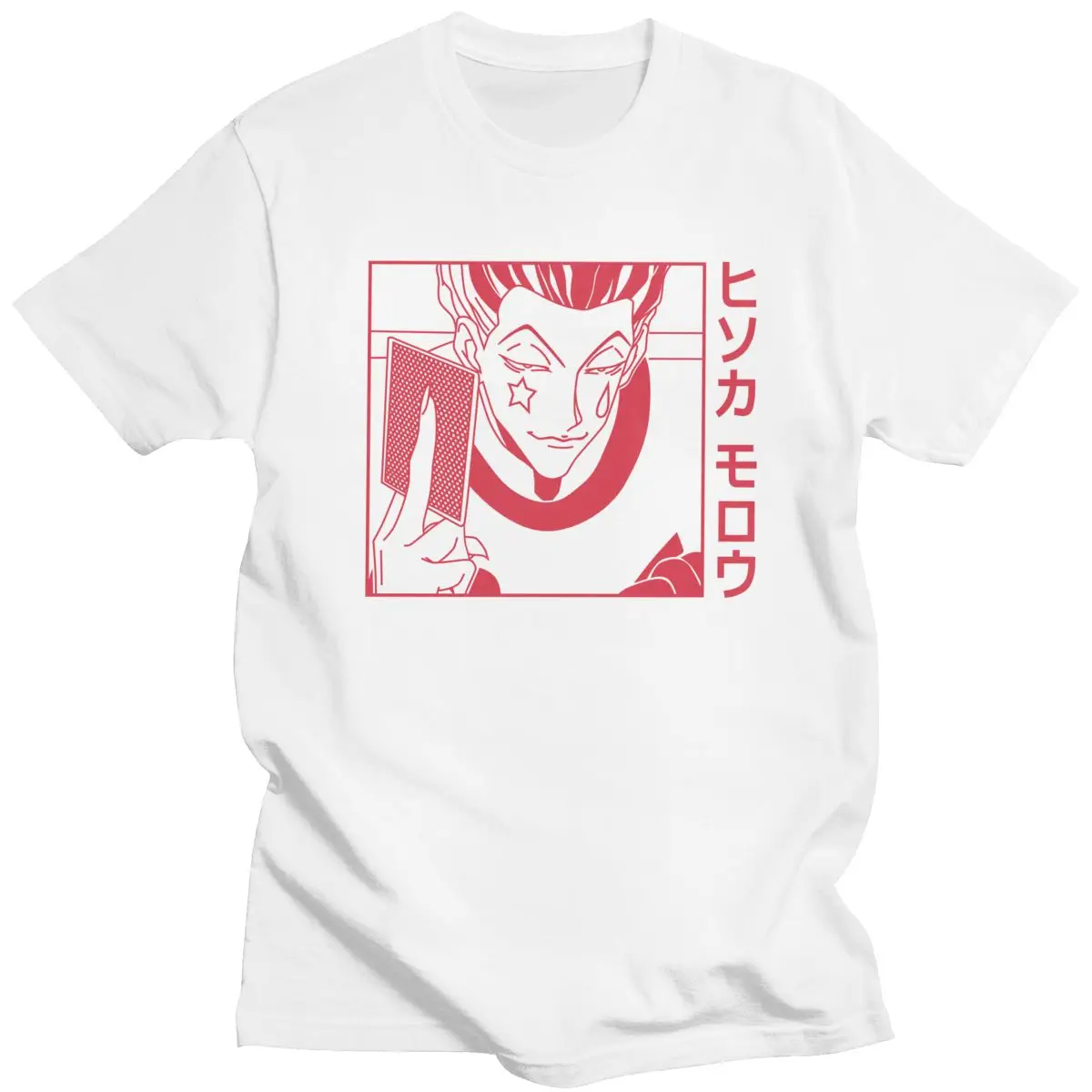 

Fashion Men Hunter X Hunter Hisoka Morow T-shirt Short Sleeved Soft Cotton Tshirt Summer Japan Anime Manga Hxh Tee Shirts Gift