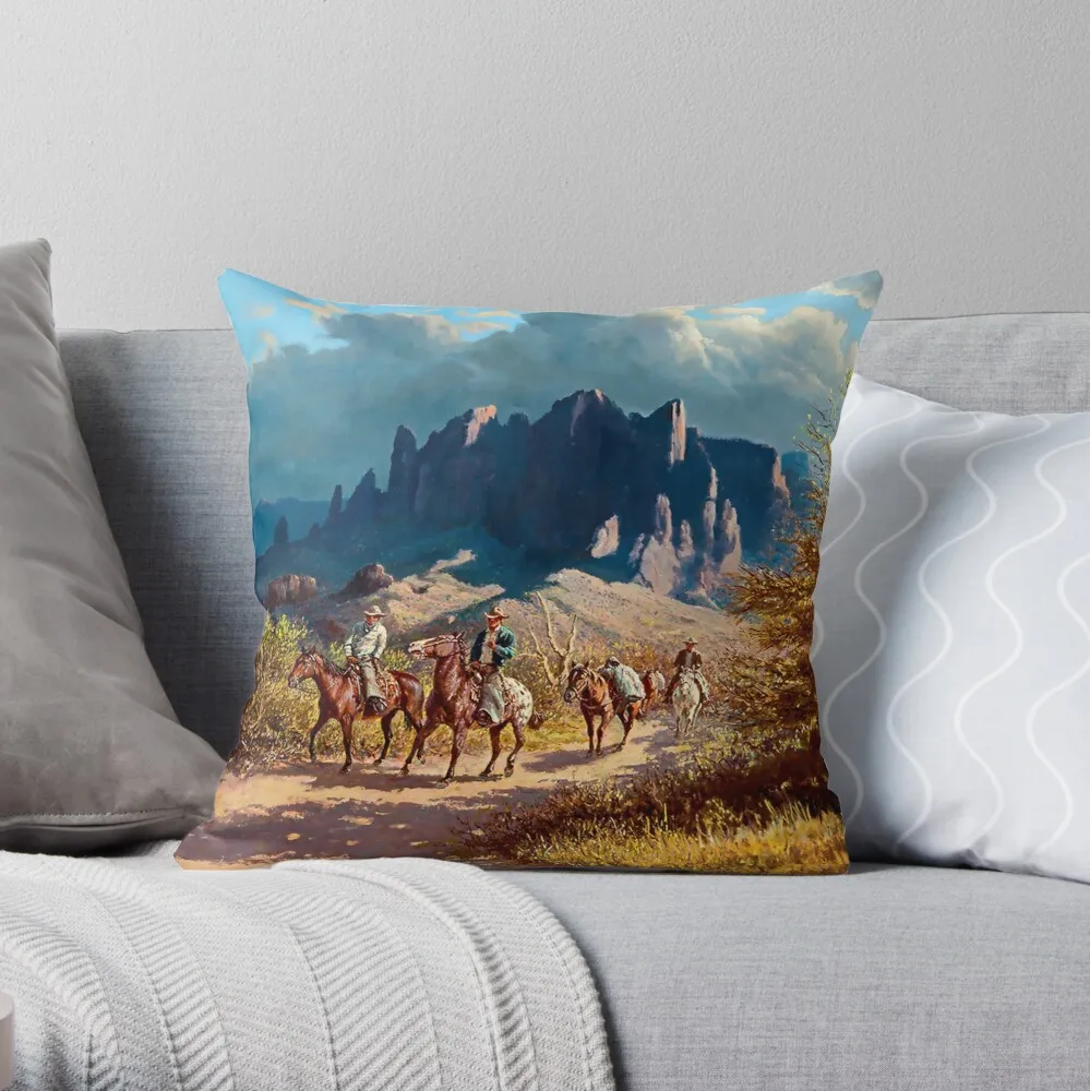 

SUPERSTITION TRAIL BY OLEG WIEGHORST THROW PILLOW Polyester Decor Pillow Case Home Cushion Cover 18*18inch