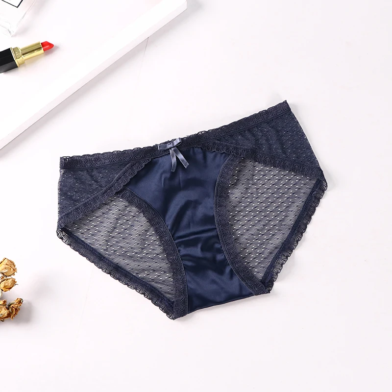 Сексуальное женское нижнее белье высококачественные трусы бесшовное атласное
