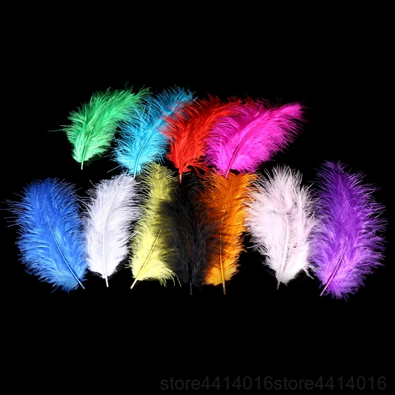 100 шт. натуральные перья радуги прозрачные аксессуары для воздушных шаров
