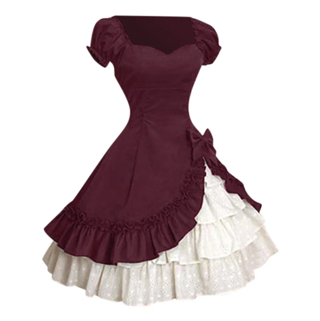 Женское винтажное платье в стиле Лолиты готическое для костюмированной