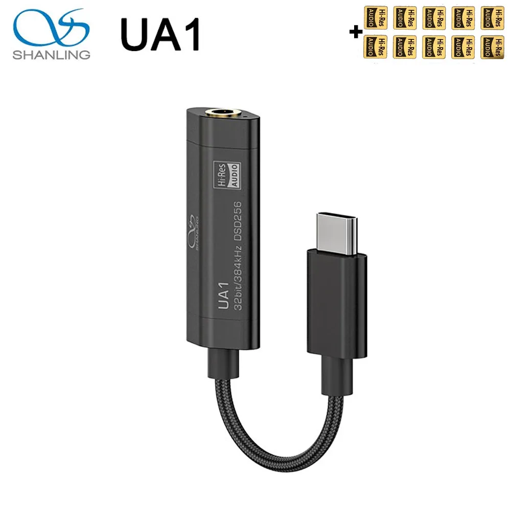 Фото SHANLING UA1 высокого разрешения ES9218P USB ЦАП AMP кабель с адаптером для TYPE C Android Windows PCM 32/384