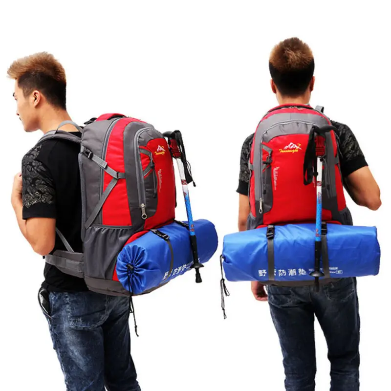 

Waterproof 60L Large Mountaineering Climbing Backpack Outdoor Military Nylon Bag