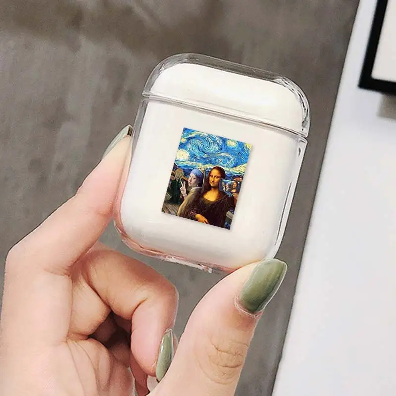 Симпатичный чехол для Apple airpods мультяшный Забавный с изображением статуи