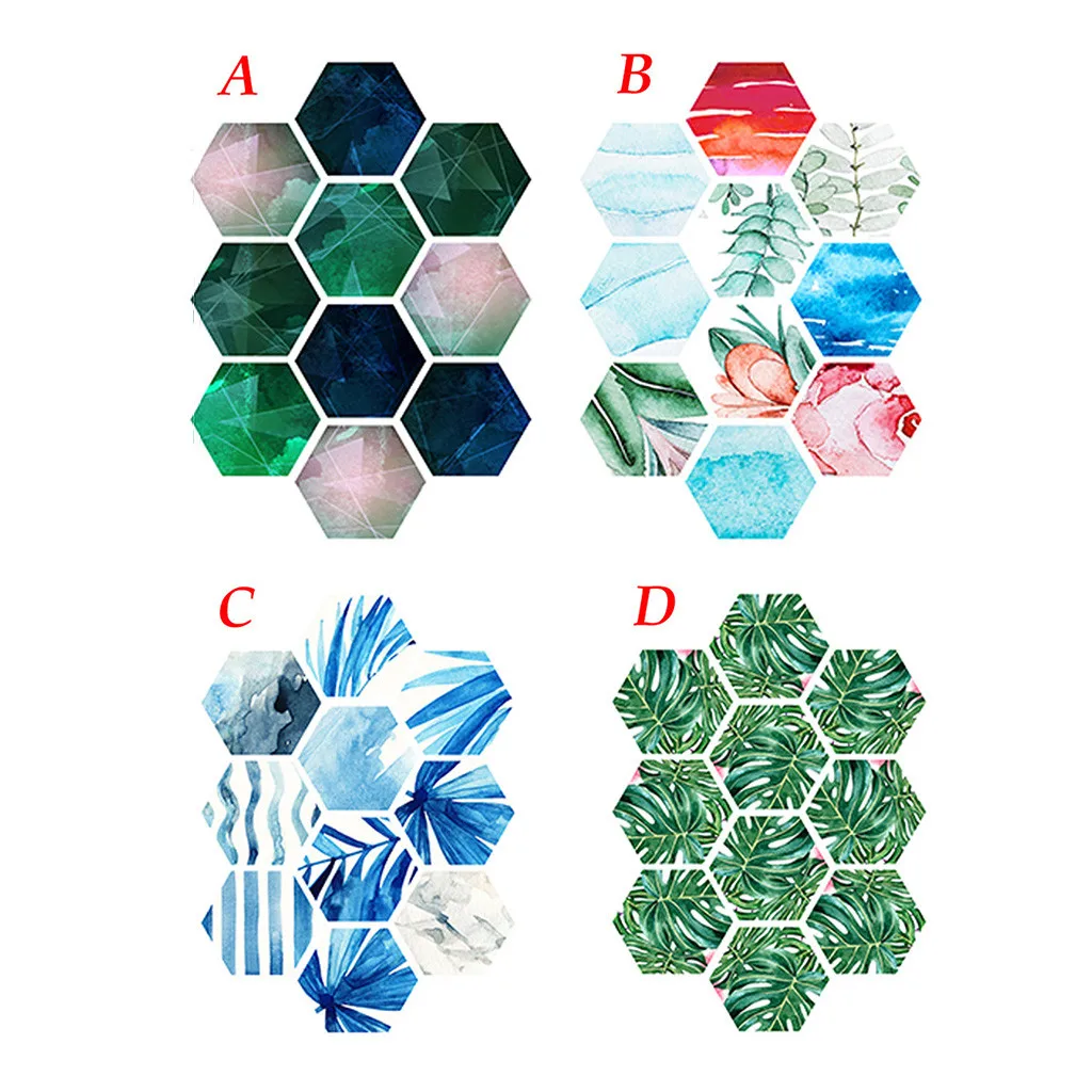 Шестигранная самоклеящаяся Нескользящая настенная плитка для ванной комнаты