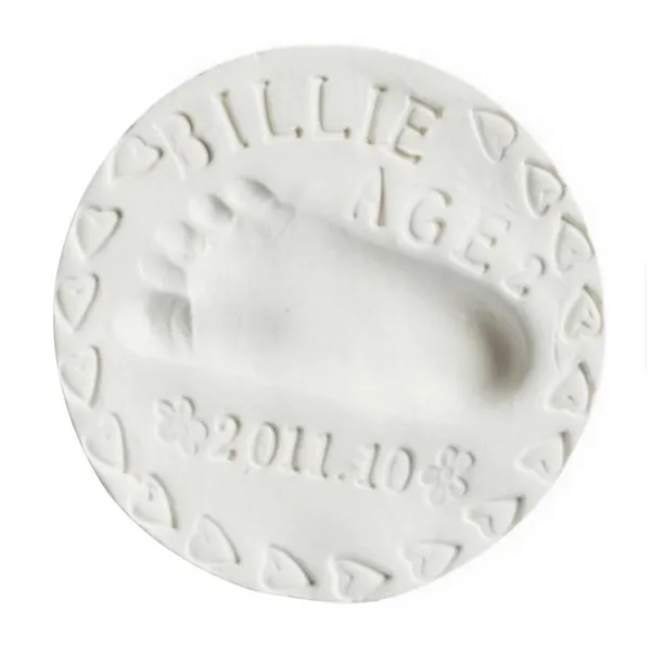 white Air Hand Foot Inkpad сушка мягкая глина ребенок Handprint отпечаток ноги литье родитель-ребенок рука подушечка с чернилами для отпечатков уход за ребенком - Цвет: white