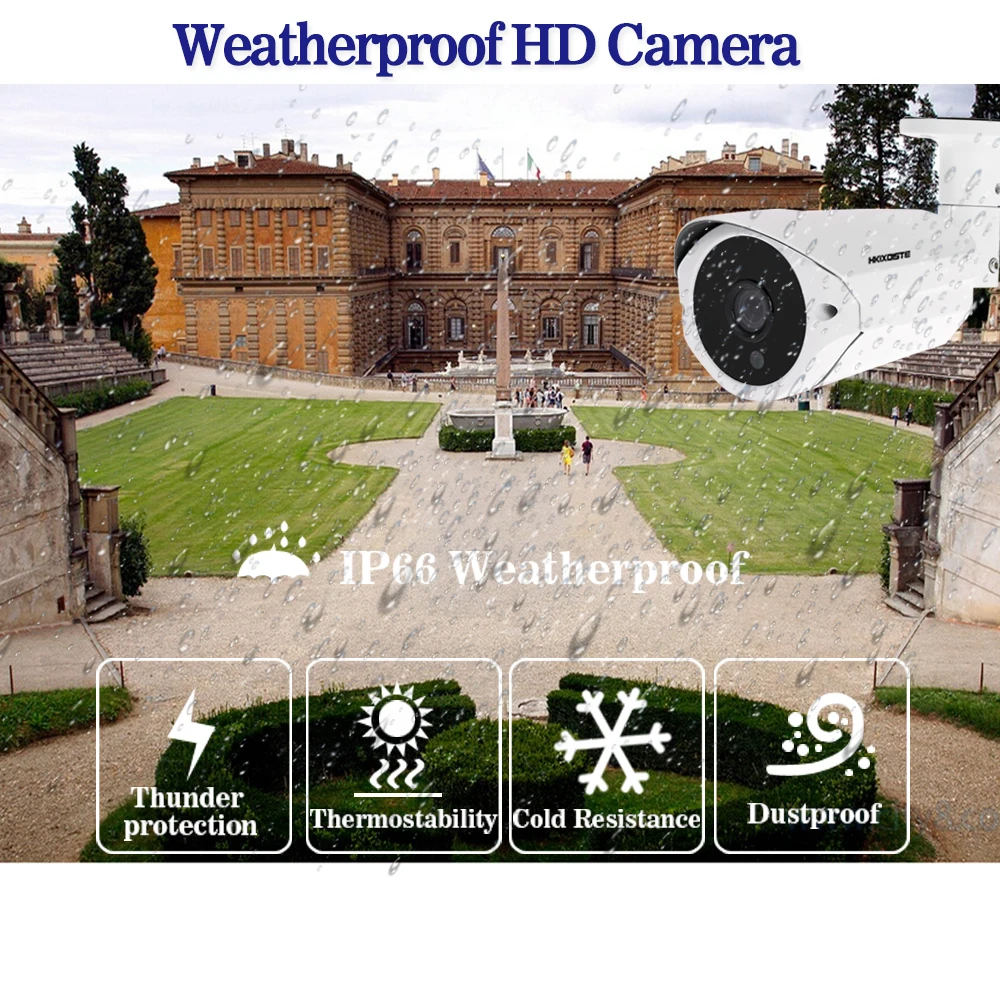 H.265 CCTV DVR 4CH 5MP видео Surverillance система AHD комплект 5MP наружная HD камера водонепроницаемая камера видеонаблюдения CCTV система Комплект