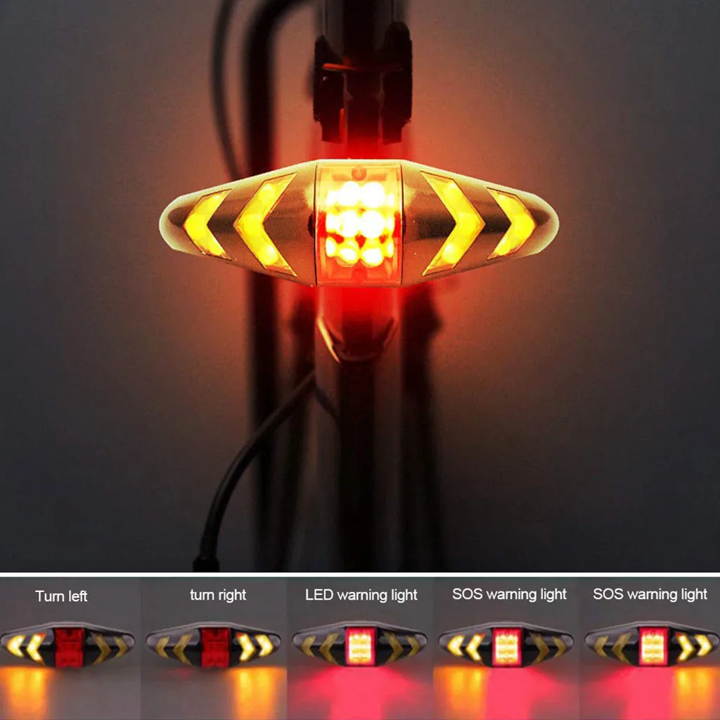 Задний фонарь для велосипеда сигналы поворота с беспроводным индикатором