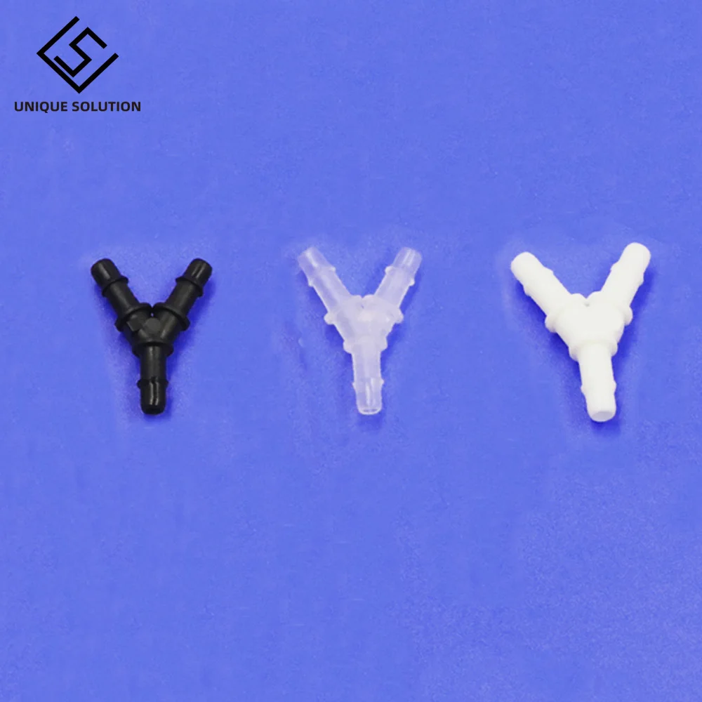 10 шт./лот коннектор для печати чернил в форме Y белого цвета Mimaki Roland Mutoh Xuli Allwin DX4