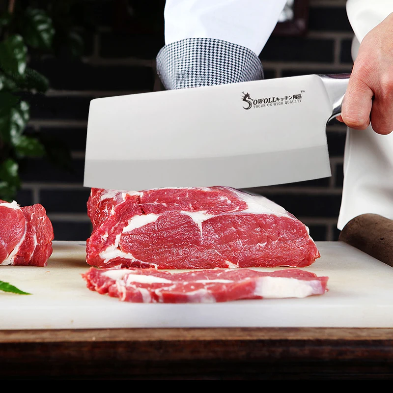 Набор кухонных ножей из нержавеющей стали 5CR15MOV острые лезвия удобная ручка для