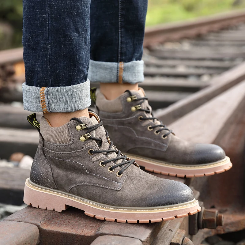 

Casual Shoes Man Fashion Causal Shoes For Men Casual Leather Boots Outdoor Footwear Fashion Flat Men's Leisure Mens Hot Sale