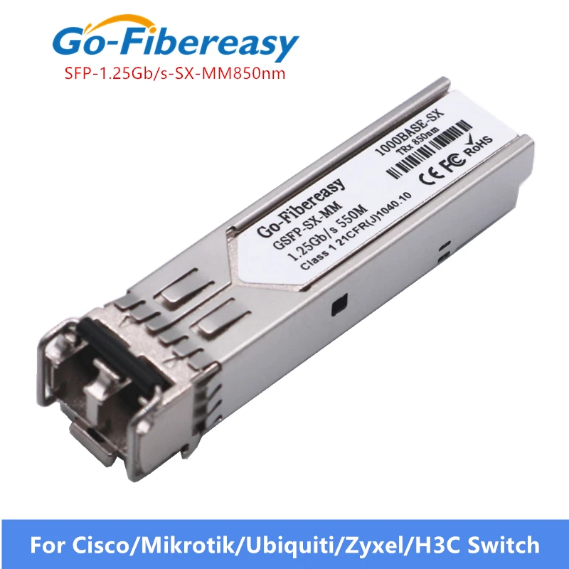 Гигабитный волоконно-оптический SFP модуль приемопередатчика 1000Base-SX MMF 850nm 550m 1 25G SX