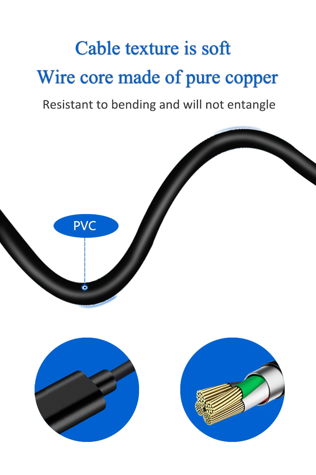 Зарядный кабель jorinдо 1 5 м/4 8 футов USB Type-C 7 * мм | Электроника