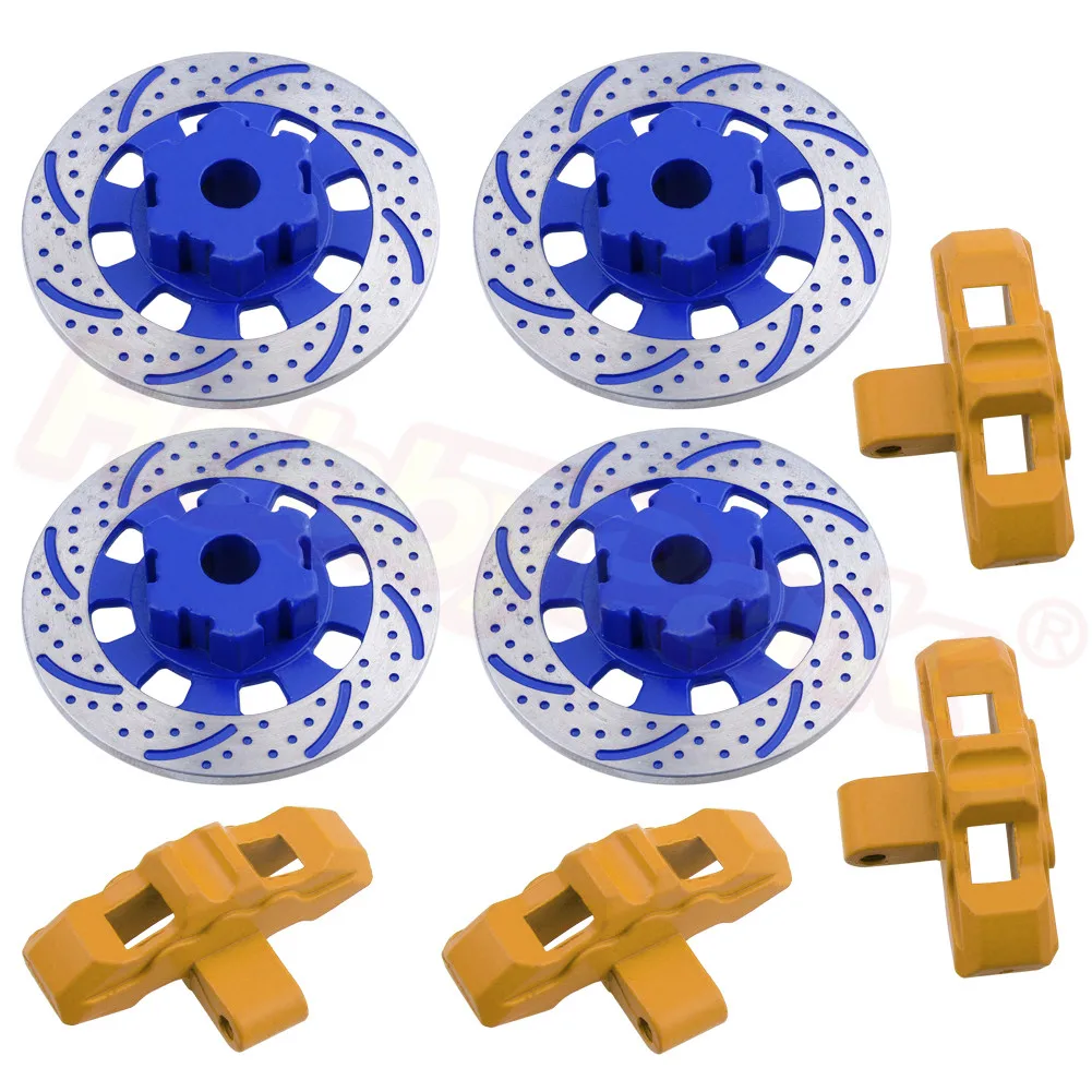 4 шт. 1/8 RC алюминиевый тормозной дисковый суппорт подходит для 17 мм шестигранные