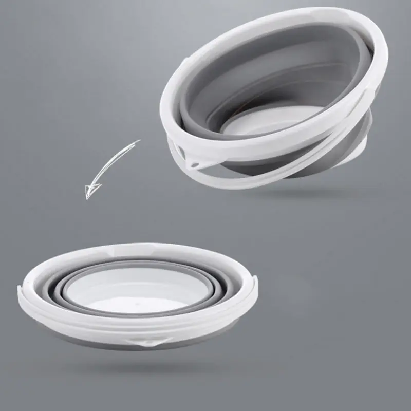 

1.5L - 10L Silicone Folding Bucket for Fishing Promotion Folding Bucket Car Wash Outdoor Fishing Round Square Camp Room Bucket