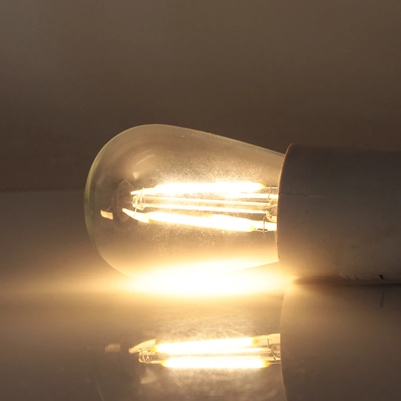 Ampoules led дома e27 ST45 S14 лампа накаливания 110v 220v 2W наружная декоративная лампа струнная лампа E 27 винтажная 360 градусная лампа