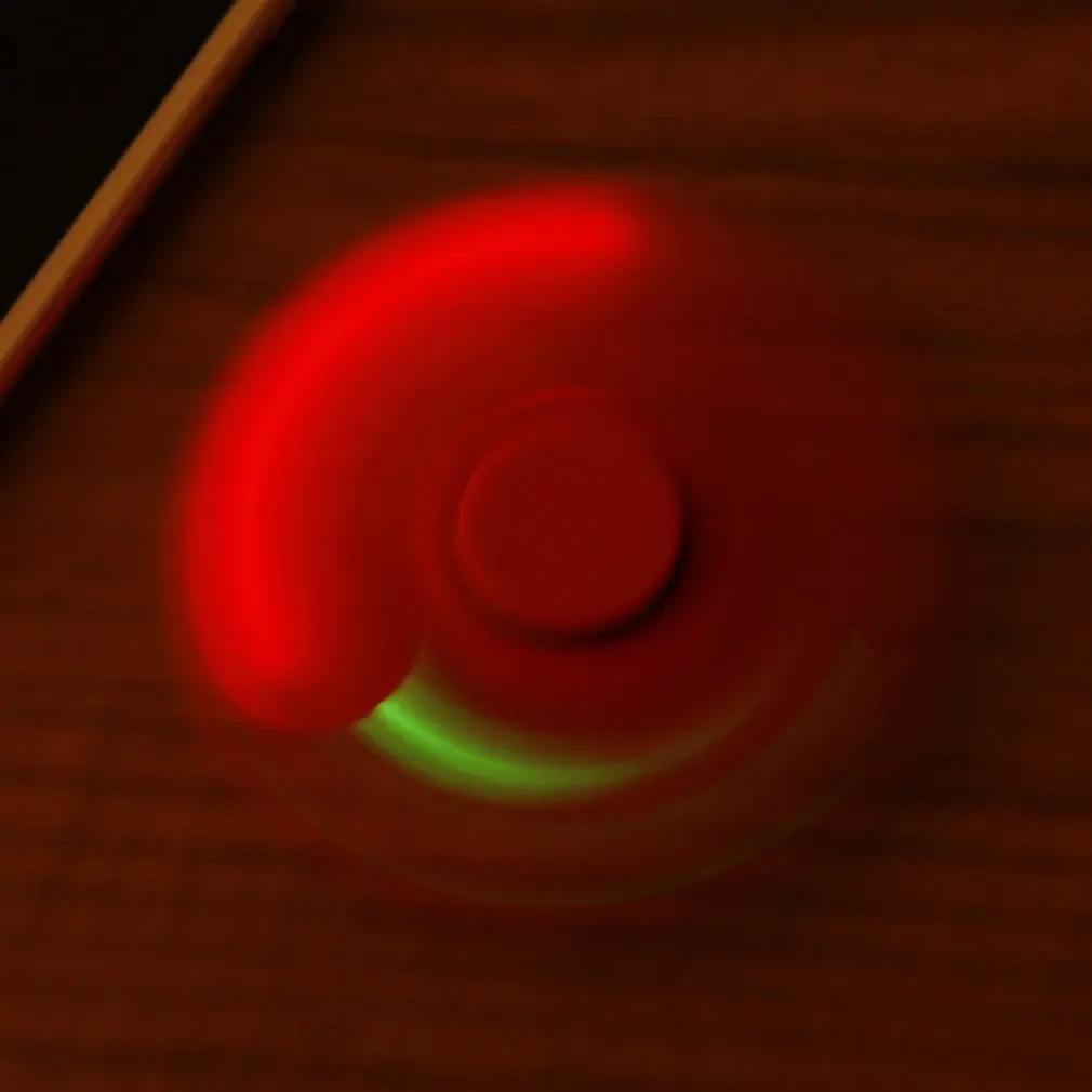 Светодиодный ручной Спиннер с разноцветными треугольниками для СДВГ снятия