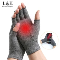 longkeeper new arthritis gloves wrist support cotton joint pain relief hand brace women men driving gloves therapy wristband