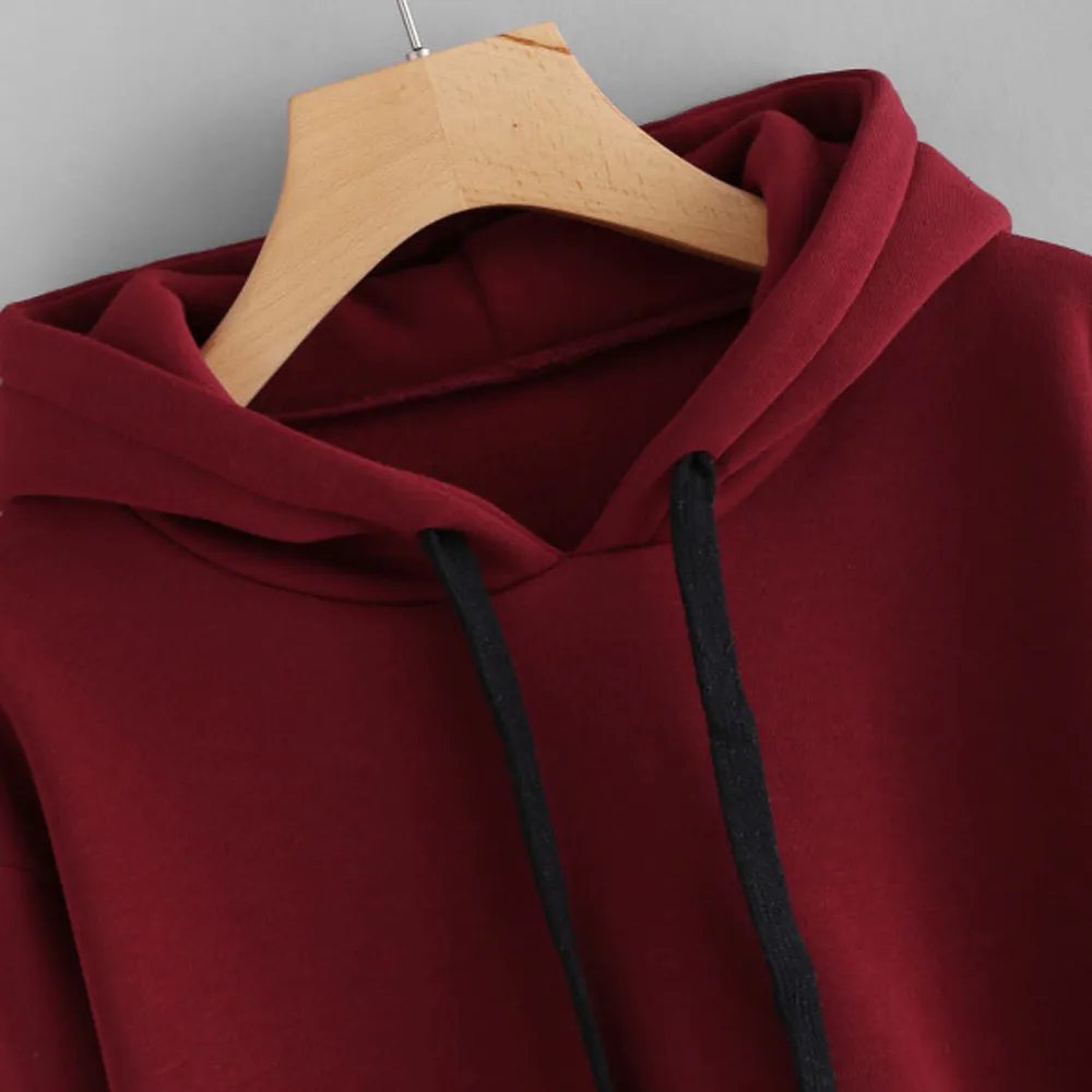 

Nice Pop Fashion Hoodie Sports Shirt Women's Striped Long Sleeve Hoodie Sports Hoodie Hoodie Red Hoodie
