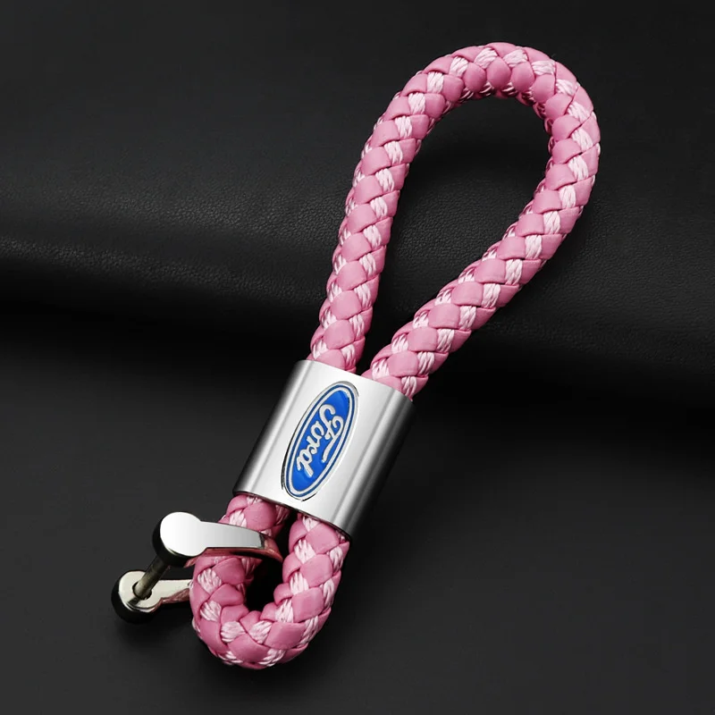 1 шт. креативный подарок подвеска трехцветный Кожаный Плетеный веревочный брелок
