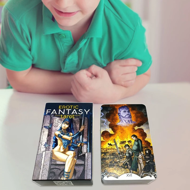 

Erotic Fantasy Tarots 78-Card Deck English Version Sensual Tarots Card Board Game Oracle Card