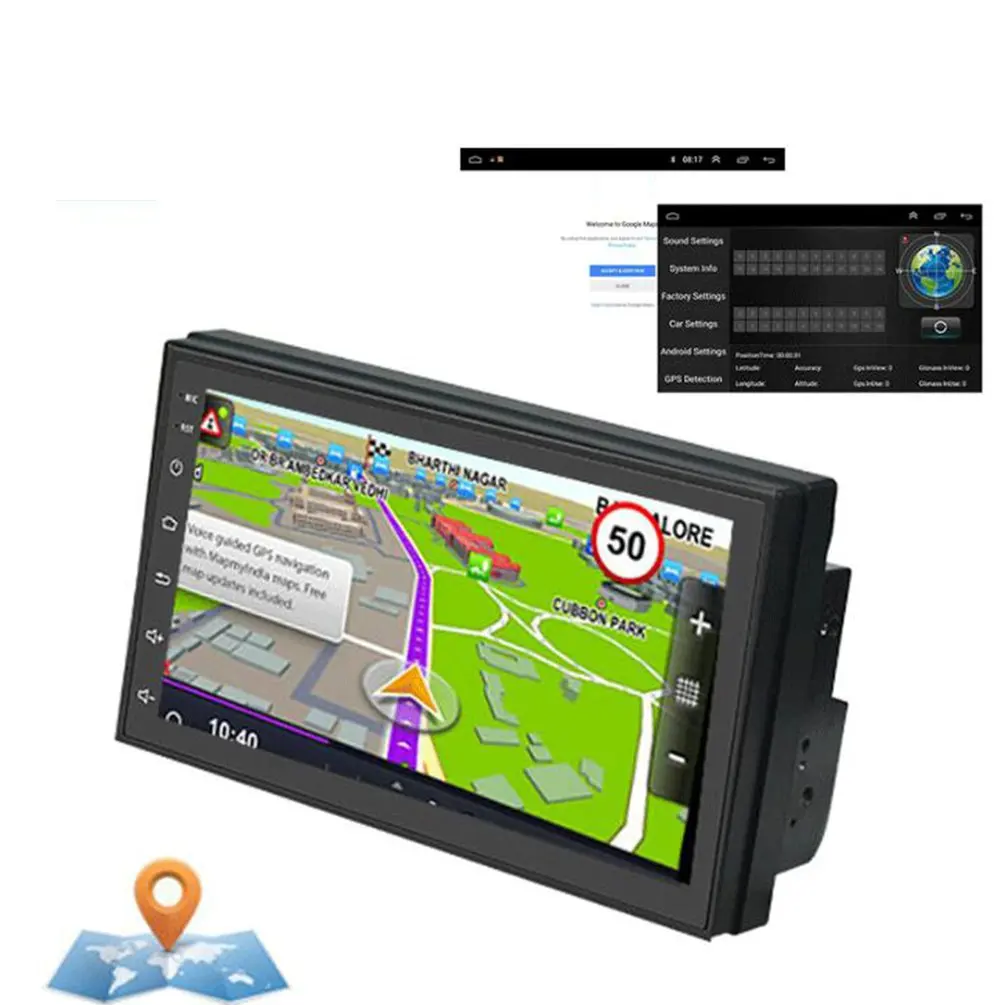 Автомобильный мультимедийный плеер gps навигация с картой плеер 7 дюймов HD сенсорный экран MP5 плеер радио плееры