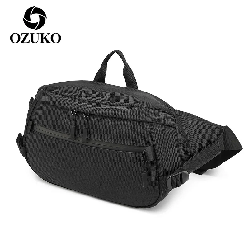 Поясная Сумка OZUKO Мужская для телефона уличный водонепроницаемый кошелек