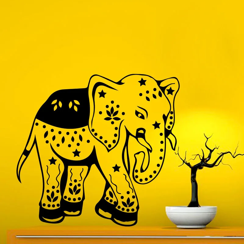 WJWY индийская фотография домашний декор животные виниловые наклейки на стену