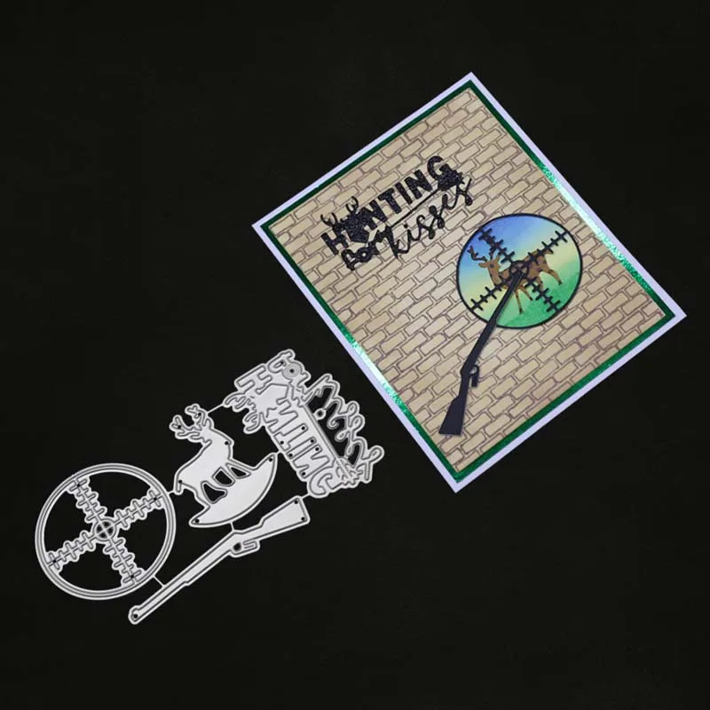 YINISE металлические режущие штампы для трафареты скрапбукинга охоты на оленя