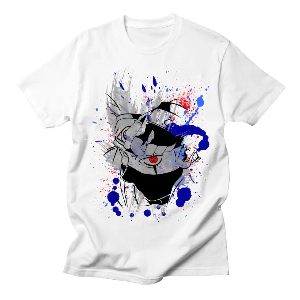 Наруто Хатаке Какаши мужские футболки летний дизайн короткий рукав повседневные