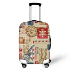 Плотный Чехол для багажа Nopersonality, защитный чехол для чемодана с принтом штампов, защитный чехол для чемодана на молнии