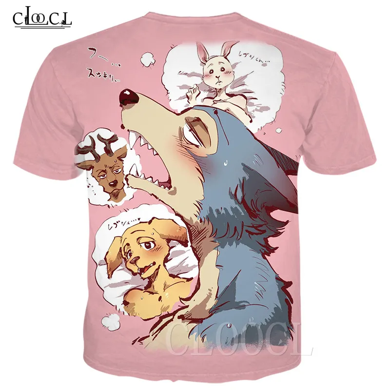 Футболка CLOOCL с мультипликационным аниме BEASTARS футболка в стиле Харадзюку
