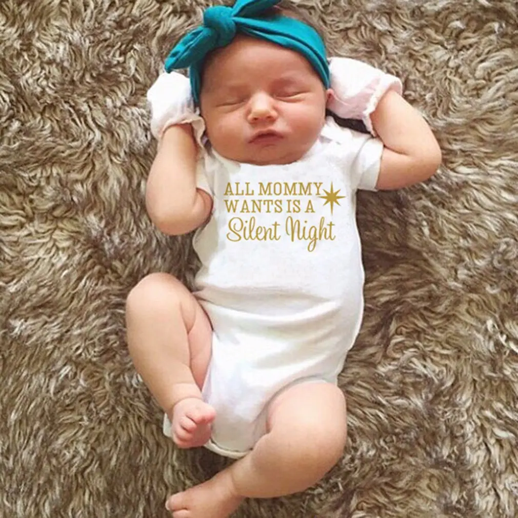 Детские Ползунки для новорожденных с короткими рукавами Модный пуловер