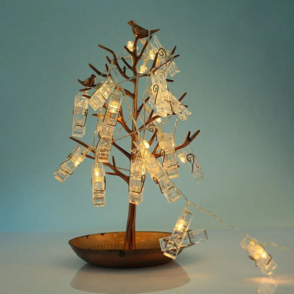 1 5 м светодиодные гирлянды фото клип Батарея на солнечных батареях Рождество