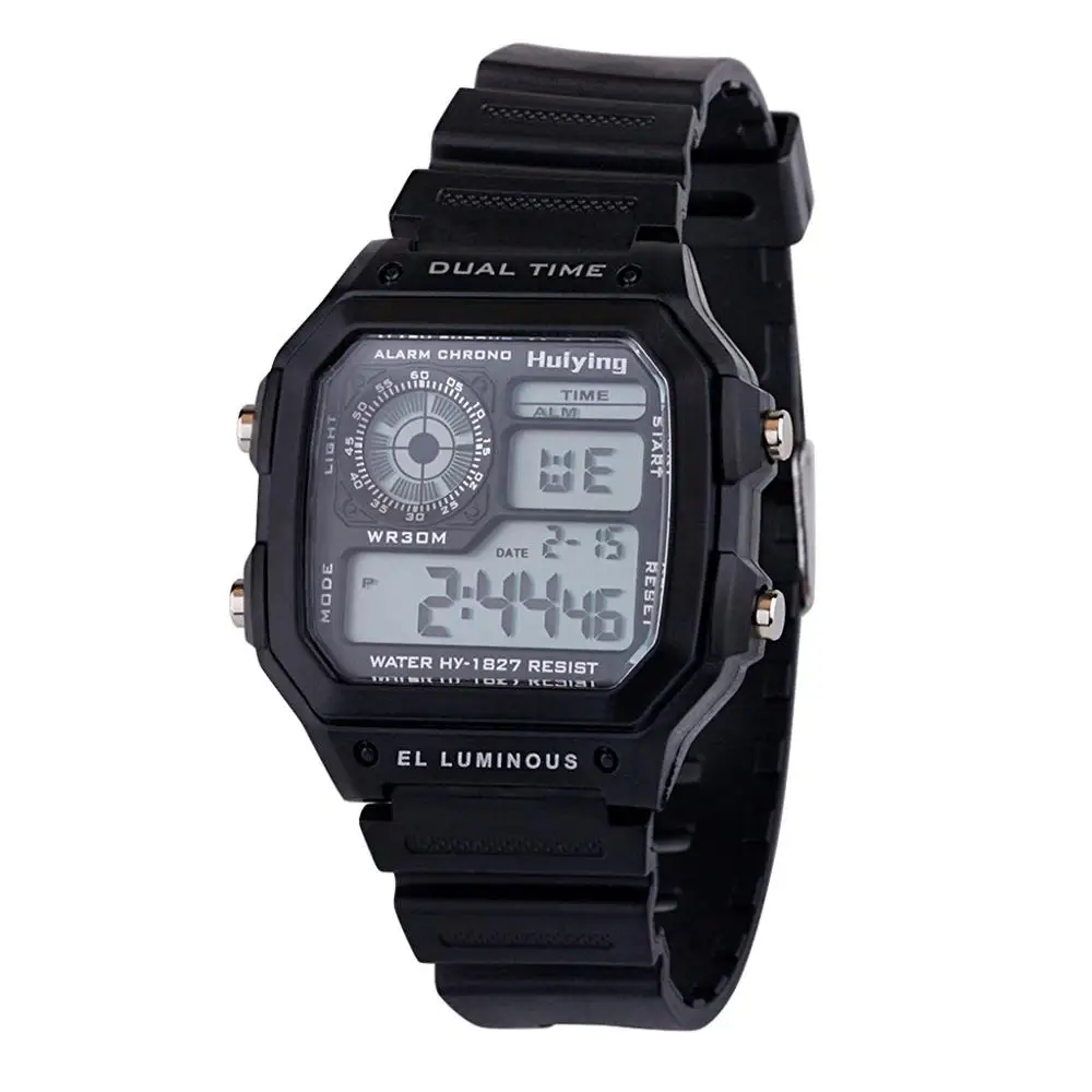 Водонепроницаемые многофункциональные мужские электронные часы двойной e