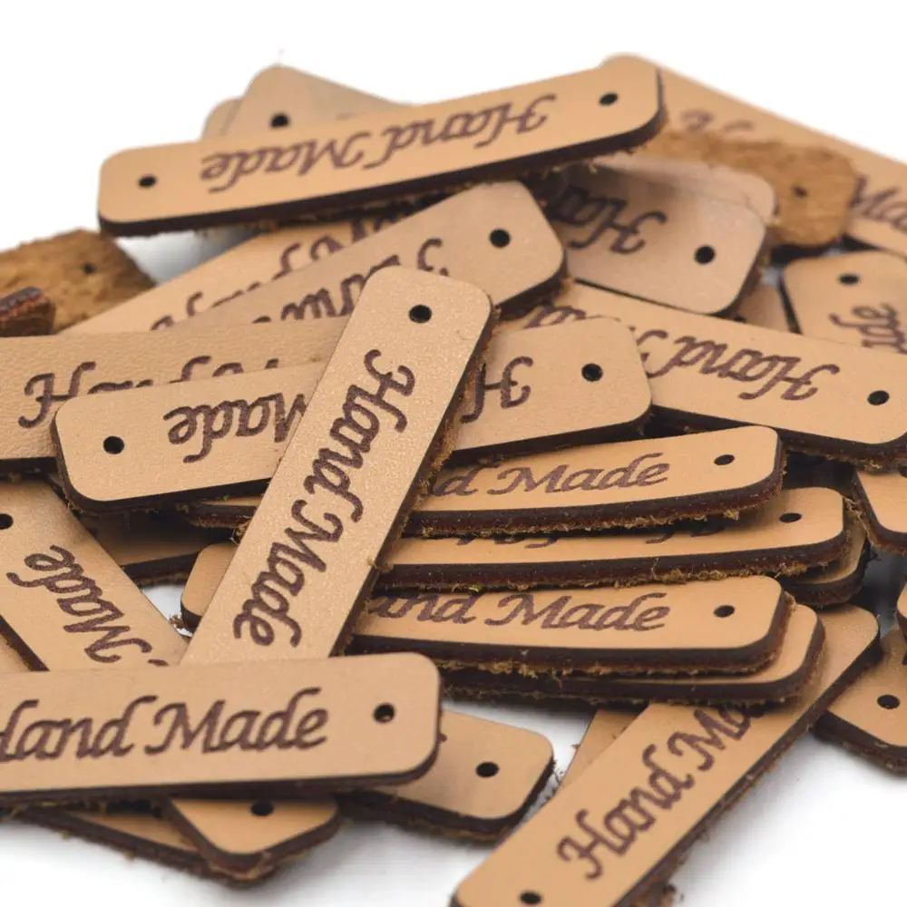 KALASO 20 штук ручной работы этикетки для одежды кожаной теги шапки сумки свитер