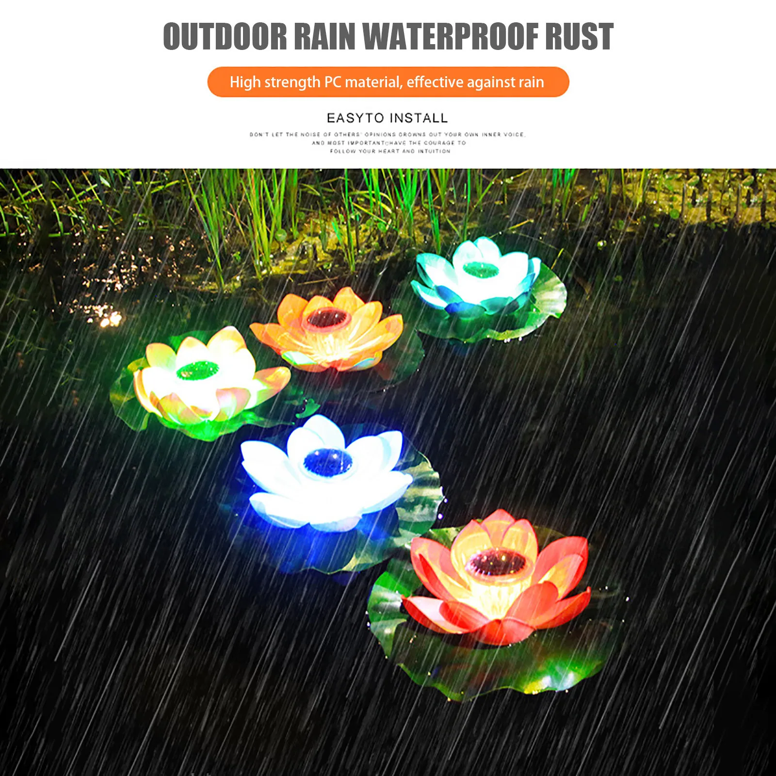 

new Solar Powered Lotus Shape Pond Lantern Light Floating LED Festival Outdoor Waterproof Garden Pool Decorative Lighting Lamp
