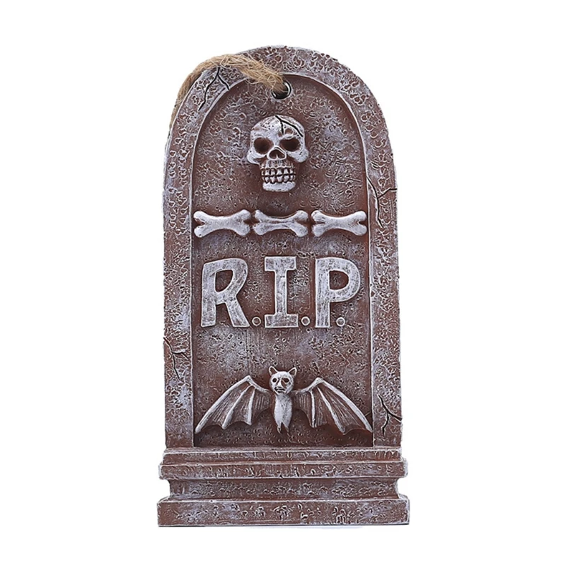 

New Halloween Yard Signs Hanging RIP Graveya Tombstone for Headstone Decorations Outdoor Lawn Wall Decor Haunted House Props