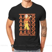 Aang Funny Art Avatar the Last Airbender Anime T Shirt Vintage Fashion Large O-Neck TShirt Big sales Harajuku Men's Clothes