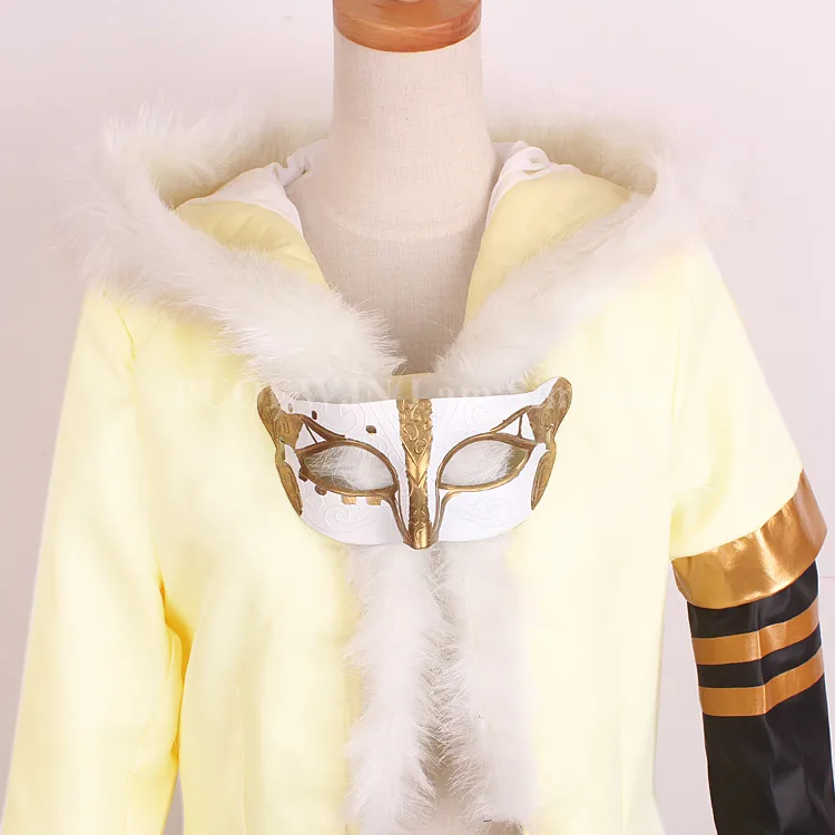 Anime D.Gray-man Hallow Allen Walker White and Yellow Cosplay Costumes |