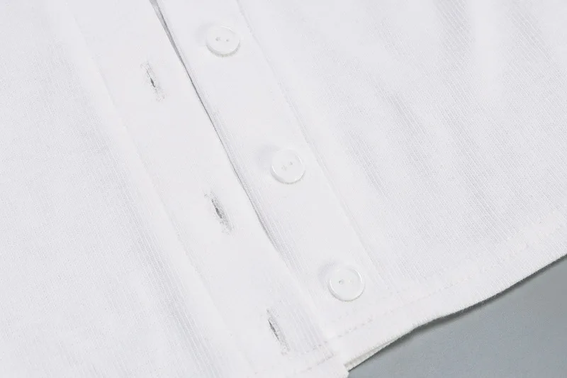 

Casual Summer Dress 2020 Fall Women Sexy Knit Sheath Mini Dresses Ladies Solid Single-Breasted Short Sleeve Bodycon Dress GV624