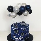 Топпер для торта, 10 шт.компл., 5 дюймов, шар цвета розового золота